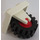 LEGO Valkoinen Plate 2 x 2 with Wheel Holder and Red Wheel