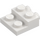 LEGO White Plate 2 x 2 x 0.7 with 2 Studs on Side (4304 / 99206)