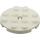 LEGO White Plate 4 x 4 Round with Hole and Snapstud (60474)