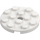 LEGO White Plate 4 x 4 Round with Hole and Snapstud (60474)