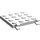 LEGO blanc assiette 4 x 4 avec Clips (Pas d&#039;écart dans les clips) (11399)