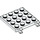 LEGO blanc assiette 4 x 4 avec Clips (Pas d&#039;écart dans les clips) (11399)