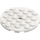 LEGO White Plate 6 x 6 Round with Pin Hole (11213)