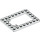 LEGO White Plate 6 x 8 Trap Door Frame Flush Pin Holders (92107)