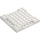 LEGO hvid Plade 8 x 8 x 0.7 med Cutouts (2628)