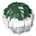 LEGO White Pom Pom with Green (22510 / 87997)