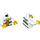 LEGO White Prisoner No. 86737 with Orange Vest (973 / 76382)