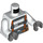 LEGO Weiß Prisoner Torso mit Suspenders und Gürtel (973 / 76382)