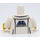 LEGO White Professor Brainstein Minifig Torso (973 / 76382)