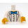 LEGO White Professor Frink Minifig Torso (973 / 88585)