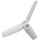 LEGO Blanc Propellor 3 Lame 9 Diamètre avec centre encastré (15790)