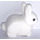 LEGO blanc lapin avec Pink Nose et Noir Rond Yeux (33026 / 49584)