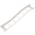 LEGO Weiß Rail 2 x 16 x 3 Bow Invertiert mit 3.2 Shaft (34738)