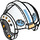 LEGO White Rebel Pilot Helmet with Blue Rebel Logo and Gray Sides (30370 / 39141)