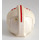 LEGO blanc Rebel Pilot Casque avec rouge Rebel logo, rouge Stripe, Noir Rayures sur Jaune Background (50064 / 83786)