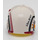 LEGO White Rebel Pilot Helmet with Transparent Yellow Visor and Dark Red and Black Decoration (23741 / 35988)