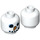 LEGO White Rebel Pilot Snowman Minifigure Head (Recessed Solid Stud) (3626 / 39140)