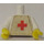 LEGO Blanc Rouge Traverser Médecin Town Torse (973)