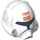 LEGO White Republic Trooper Helmet with Orange Markings (12942)
