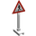 LEGO Weiß Road Sign Triangle mit Pedestrian (649)