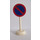 LEGO White Road Sign with No Parking