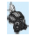 LEGO Weiß Roadhog Gasmask mit Weiß Haar im ein Topknot (64639)
