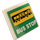 LEGO White Roadsign Clip-on 2 x 2 Square with Bus and &#039;BUS STOP&#039; on Green Background Sticker with Open &#039;O&#039; Clip (15210)