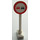 LEGO Blanc Roadsign Rond avec No Overtaking Paterne