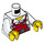 LEGO White Robber Minifig Torso (973 / 76382)