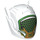 LEGO White Robot Helmet with Ear Antennas with Green and Black Hexagons (46534 / 76821)