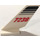 LEGO White Rudder 2 x 4 x 6 with 7238 and Black Lines Pattern on Both Sides Sticker (6239)