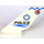 LEGO White Rudder 2 x 4 x 6 with Checkered Police Logo and Star (Both Sides) (6239 / 41010)