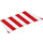 LEGO Weiß Segel mit rot Streifen - Groß (69261)