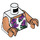 LEGO White Sammy Minifig Torso (973 / 76382)