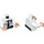 LEGO Weiß Security Bewachen Minifig Torso (973 / 76382)