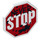 LEGO Wit Schild met Never STOP Sign (44156)