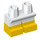 LEGO blanc Court Jambes avec Jaune Shoes (37679 / 41879)
