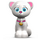 LEGO Bianco Sitting Gatto con Blu Occhi e Rosa Collare (73017)