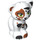 LEGO White Sitting Cat with Green Eyes and Brown and Black Patches (37068)