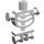 LEGO blanc Squelette Corps avec Épaule Rods (60115 / 78132)