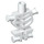 LEGO Weiß Skelett Körper mit Schulter Rods (60115 / 78132)