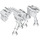 LEGO Blanco Esqueleto Caballo (59228 / 74463)