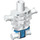 LEGO Weiß Skelett Torso Dick Ribs mit Blau Loincloth (93060 / 93761)