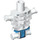 LEGO Bianco Scheletro Busto Spesso Ribs con Blu Loincloth (93060 / 93761)