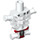 LEGO White Skeleton Torso Thick Ribs with Red Loincloth (33794 / 37607)