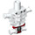 LEGO Blanco Esqueleto Torso Ancha Ribs con Rojo Loincloth (33794 / 37607)