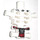 LEGO Bianco Scheletro Busto con Angular Ribs con Rosso e Teschio (29075 / 45184)