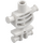 LEGO White Skeleton Torso with Rounded Ribs with Thick Shoulder Pins (60115 / 78132)