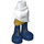 LEGO blanc Skirt avec Côté Wrinkles avec Dark Bleu Boots (35566)