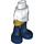LEGO White Skirt with Side Wrinkles with Dark Blue Boots (35566)